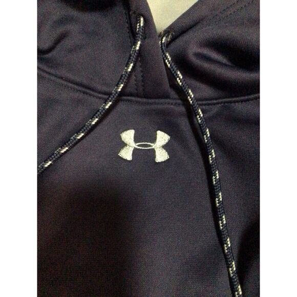 Under Armour Storm Women’s UA Double Threat Armour Fleece Navy Blue Gray Medium - Picture 3 of 8